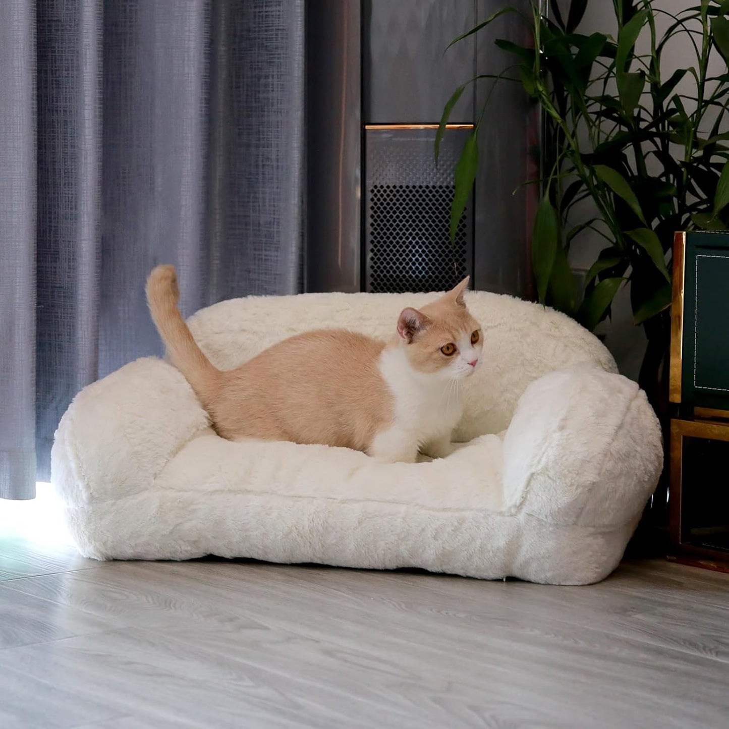 Cat Couch Bed Kitty Couch Bed Cat Sofa for Small Cats Anti-Slip Kitty Couch Bed Cat Bed Pet Couch Bed