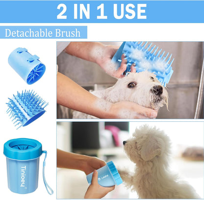 Dog Paw Cleaner for Medium Dogs (With 3 Absorbent Towels), Dog Paw Washer, Muddy Paw Cleaner, Pet Foot Cleaner