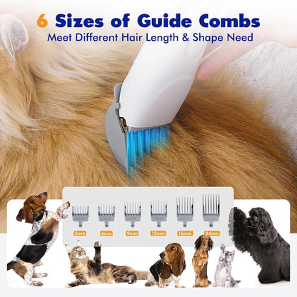 Dog Grooming Kit, Dog Grooming for Shedding with 3 Grooming Tools,1.5L Dog Grooming Vacuum Kit,Low Noise Dog Grooming Kit with HEPA Filter Advanced Filtration System