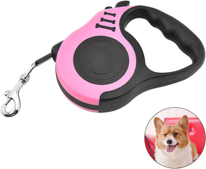 2 X 16Ft Retractable Dog Leash for Large Dogs - Holds up to 110 Lbs, Retractable Dog Leash 360° Anti-Tangle Heavy Duty Dog Leash with Non-Slip Handle for Small to Large Dogs and Cats. (Green+Pink)